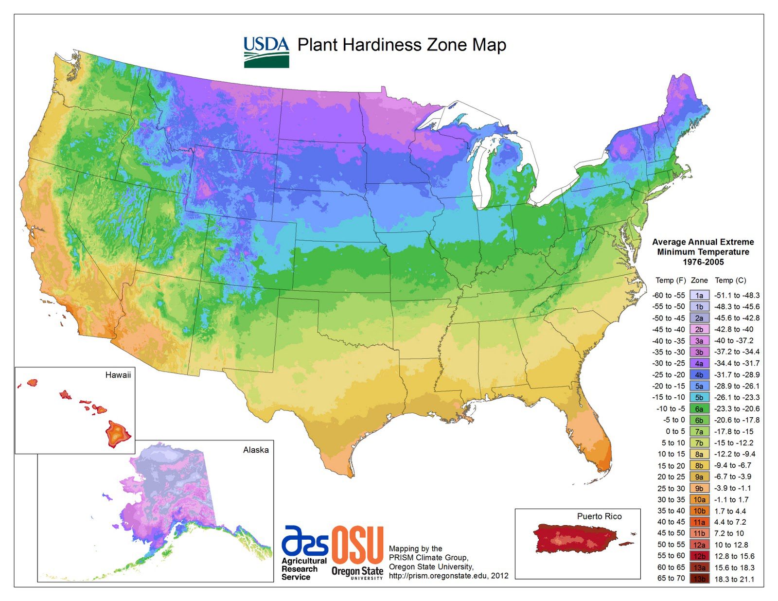 Hardiness map